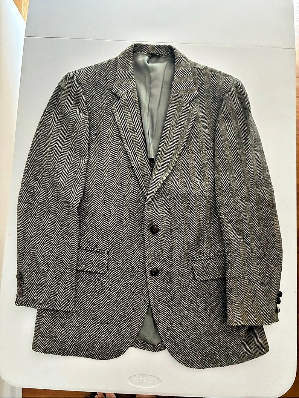 Men's Houndstooth Sport Coat in Brown & Gray